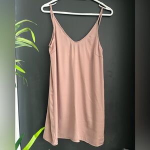 Honey Punch Dusty Rose Slip Dress